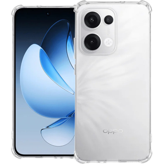 Techsuit - Shockproof Clear Silicone - Oppo Reno13 - Clear
