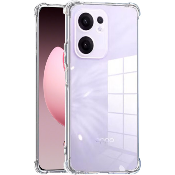 Techsuit - Shockproof Clear Silicone - Oppo Reno13 F 4G / Reno13 F 5G / Reno13 FS 5G - Clear