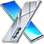 Techsuit - Shockproof Clear Silicone - Oppo Reno6 Pro 5G (Snapdragon) - Clear