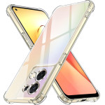 Techsuit - Shockproof Clear Silicone - Oppo Reno8 - Clear