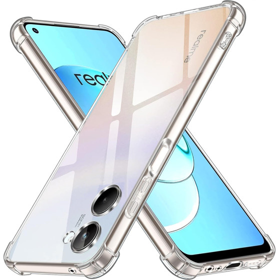 Techsuit - Shockproof Clear Silicone - Realme 10 4G - Clear