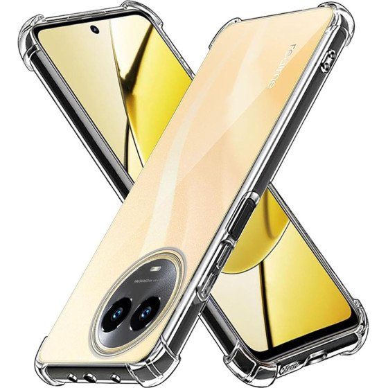 Techsuit - Shockproof Clear Silicone - Realme 11 5G - Clear