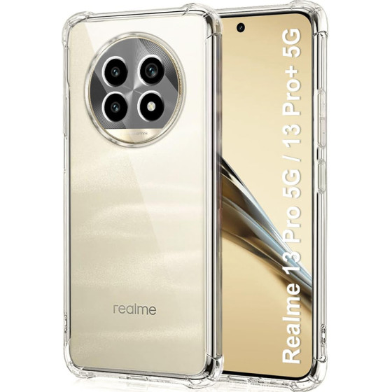 Techsuit - Shockproof Clear Silicone - Realme 13 Pro / 13 Pro+ - Clear