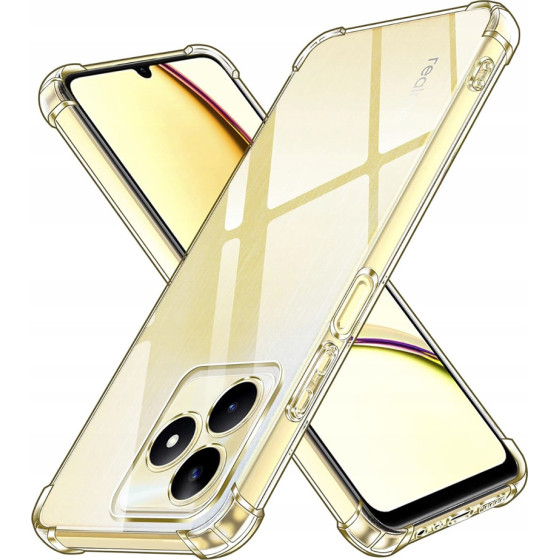 Techsuit - Shockproof Clear Silicone - Realme C51 / Note 50 - Clear