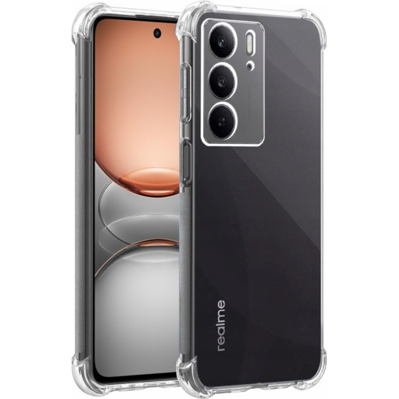 Techsuit - Shockproof Clear Silicone - Realme C75 - Clear