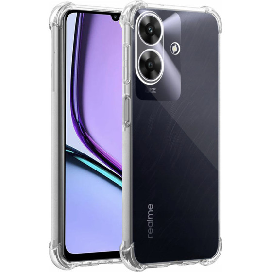 Techsuit - Shockproof Clear Silicone - Realme Note 60 - Clear