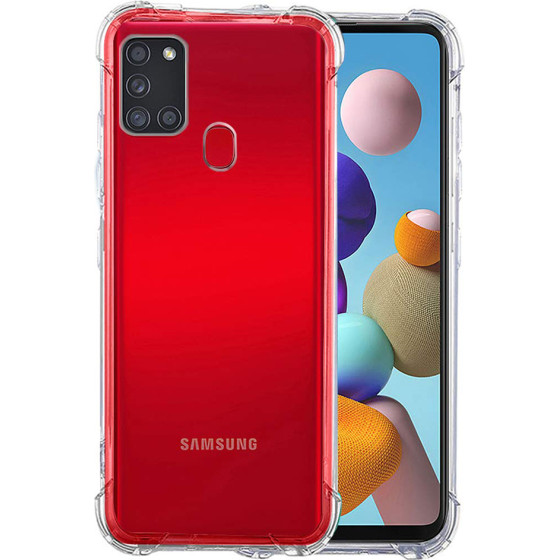 Techsuit - Shockproof Clear Silicone - Samsung Galaxy A21s - Clear