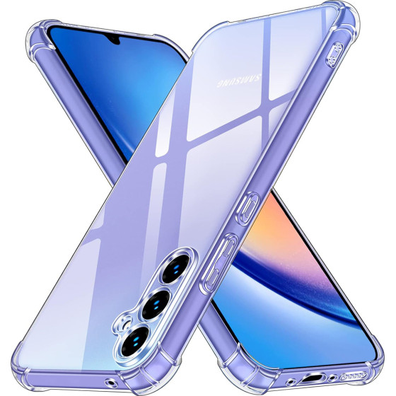 Techsuit - Shockproof Clear Silicone - Samsung Galaxy A34 5G - Clear