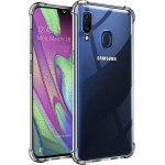 Techsuit - Shockproof Clear Silicone - Samsung Galaxy A40 - Clear