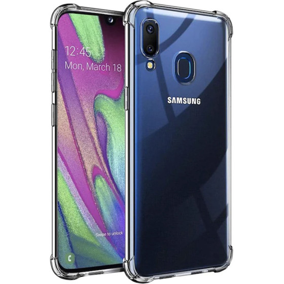 Techsuit - Shockproof Clear Silicone - Samsung Galaxy A40 - Clear