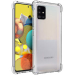 Techsuit - Shockproof Clear Silicone - Samsung Galaxy A51 4G - Clear