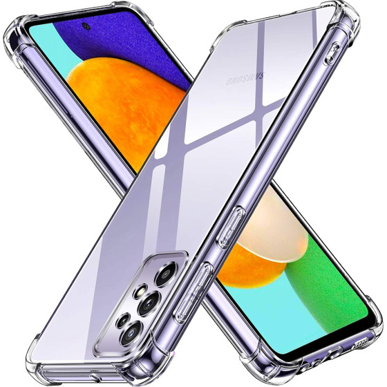 Techsuit - Shockproof Clear Silicone - Samsung Galaxy A52 4G / A52 5G / A52s 5G - Clear