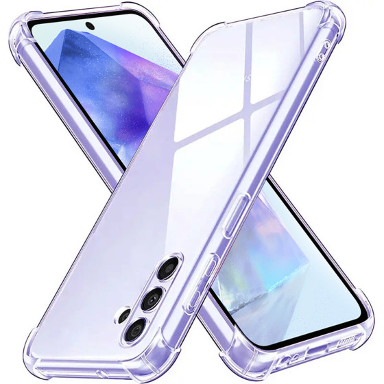 Techsuit - Shockproof Clear Silicone - Samsung Galaxy A55 5G - Clear