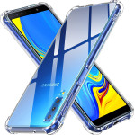 Techsuit - Shockproof Clear Silicone - Samsung Galaxy A7 2018 - Clear