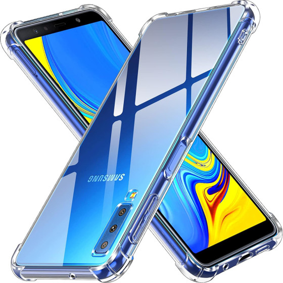 Techsuit - Shockproof Clear Silicone - Samsung Galaxy A7 2018 - Clear