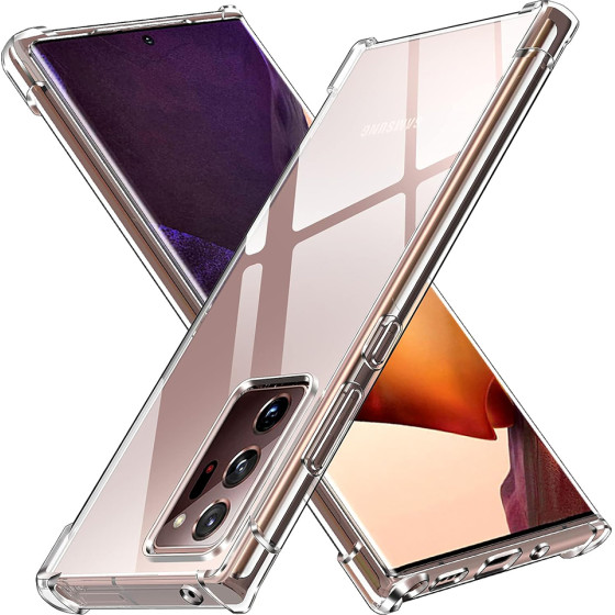 Techsuit - Shockproof Clear Silicone - Samsung Galaxy Note 20 Ultra 4G / Note 20 Ultra 5G - Clear