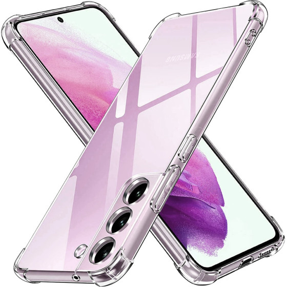 Techsuit - Shockproof Clear Silicone - Samsung Galaxy S21 FE 5G - Clear
