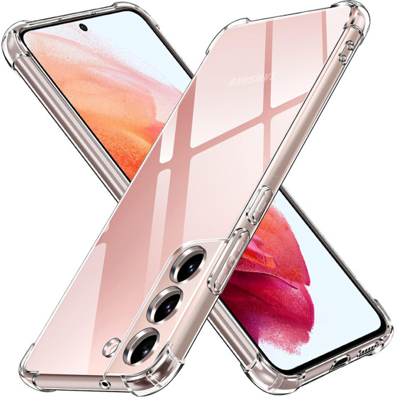 Techsuit - Shockproof Clear Silicone - Samsung Galaxy S22 5G - Clear