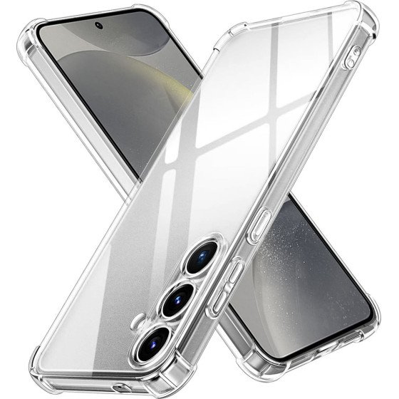 Techsuit - Shockproof Clear Silicone - Samsung Galaxy S24 - Clear