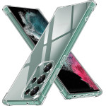 Techsuit - Shockproof Clear Silicone - Samsung Galaxy S22 Ultra 5G - Clear