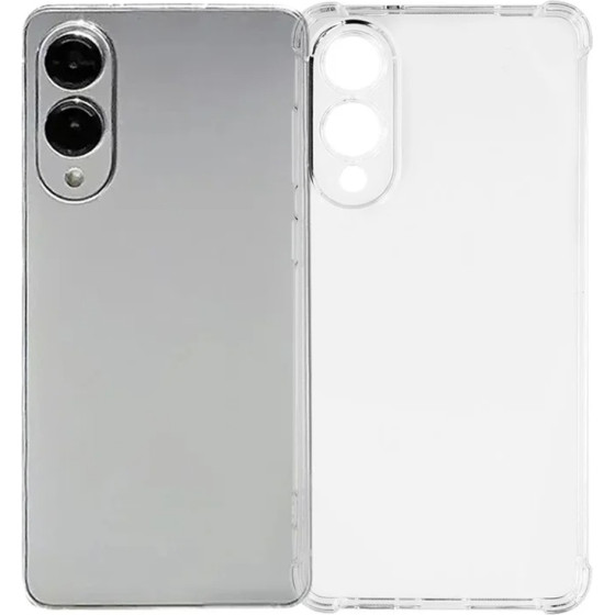 Techsuit - Shockproof Clear Silicone - Samsung Galaxy S25 Edge - Clear