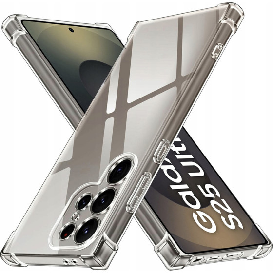 Techsuit - Shockproof Clear Silicone - Samsung Galaxy S25 Ultra - Clear