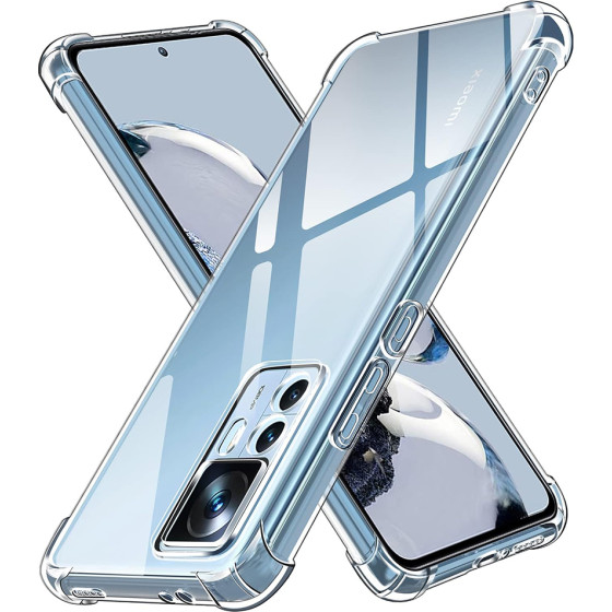 Techsuit - Shockproof Clear Silicone - Xiaomi 12T / 12T Pro - Clear