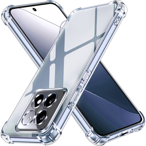 Techsuit - Shockproof Clear Silicone - Xiaomi 14T - Clear