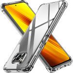 Techsuit - Shockproof Clear Silicone - Xiaomi Poco X3 / Poco X3 NFC / Poco X3 Pro - Clear