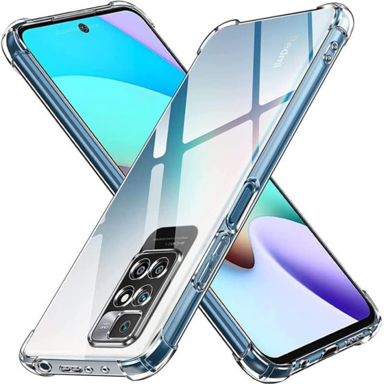 Techsuit - Shockproof Clear Silicone - Xiaomi Redmi 10 / Redmi 10 2022 - Clear