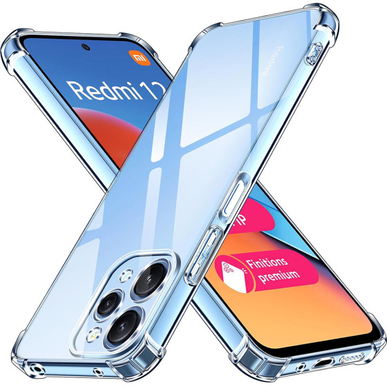 Techsuit - Shockproof Clear Silicone - Xiaomi Redmi 12 4G / 12 5G - Clear