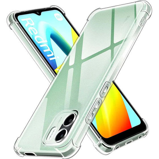 Techsuit - Shockproof Clear Silicone - Xiaomi Redmi A1 / A2 - Clear