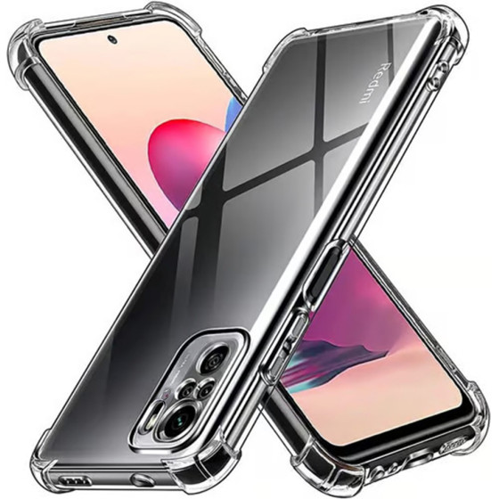 Techsuit - Shockproof Clear Silicone - Xiaomi Redmi Note 10 4G / Note 10S / Poco M5s - Clear