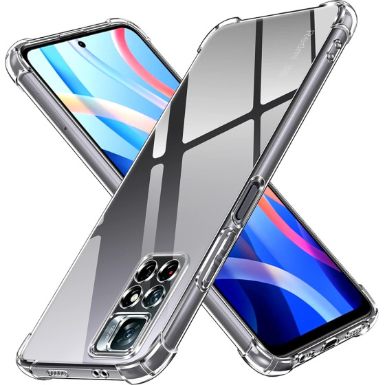 Techsuit - Shockproof Clear Silicone - Xiaomi Redmi Note 11 / Note 11S - Clear