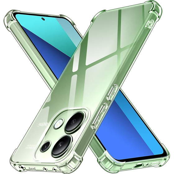 Techsuit - Shockproof Clear Silicone - Xiaomi Redmi Note 13 4G - Clear