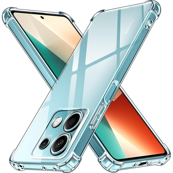 Techsuit - Shockproof Clear Silicone - Xiaomi Redmi Note 13 5G - Clear