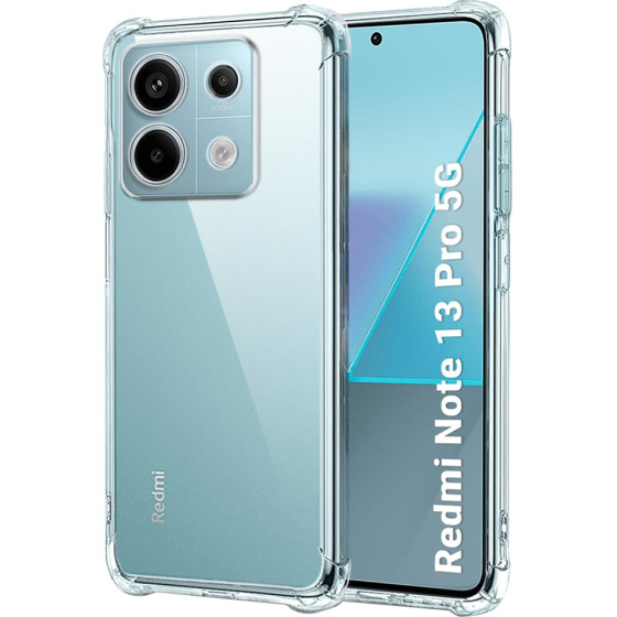 Techsuit - Shockproof Clear Silicone - Xiaomi Redmi Note 13 Pro 5G / Poco X6 - Clear