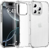 Techsuit - Shockproof Clear Silicone [Big Lens Hole] - iPhone 16 Pro Max - Clear