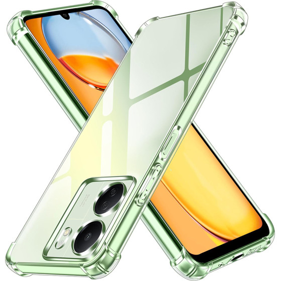 Techsuit - Shockproof Clear Silicone [Camera Protection] - Xiaomi Redmi 13C 4G / Poco C65 - Clear