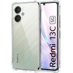 Techsuit - Shockproof Clear Silicone [Camera Protection] - Xiaomi Redmi 13C 5G - Clear