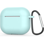 Techsuit - Silicone Case - for AirPods 4, Smooth Ultrathin Material - Cyan