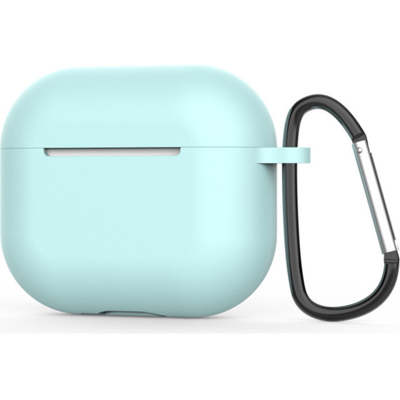 Techsuit - Silicone Case - for AirPods 4, Smooth Ultrathin Material - Cyan