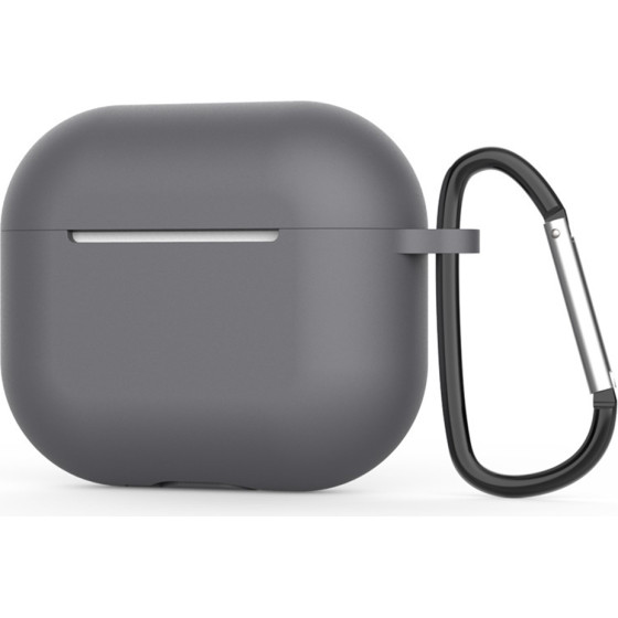 Techsuit - Silicone Case - for AirPods 4, Smooth Ultrathin Material - Gray