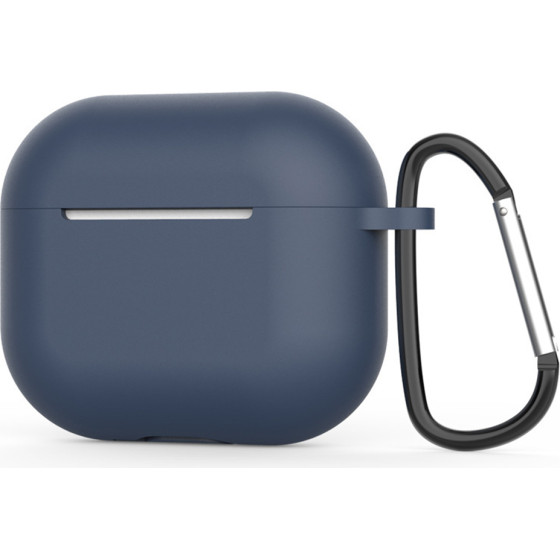 Techsuit - Silicone Case - for AirPods 4, Smooth Ultrathin Material - Navy Blue
