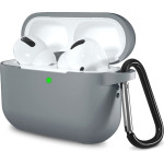 Techsuit - Silicone Case - for AirPods Pro 1 / 2, Smooth Ultrathin Material - Grey