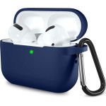 Techsuit - Silicone Case - for AirPods Pro 1 / 2, Smooth Ultrathin Material - Navy Blue