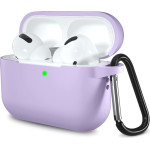 Techsuit - Silicone Case - for AirPods Pro 1 / 2, Smooth Ultrathin Material - Purple