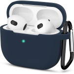Techsuit - Silicone Case - for Apple AirPods 3, Smooth Ultrathin Material - Navy Blue