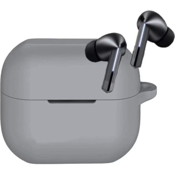 Techsuit - Silicone Case - for Samsung Galaxy Buds 3 / 3 Pro, Smooth Ultrathin Material - Gray