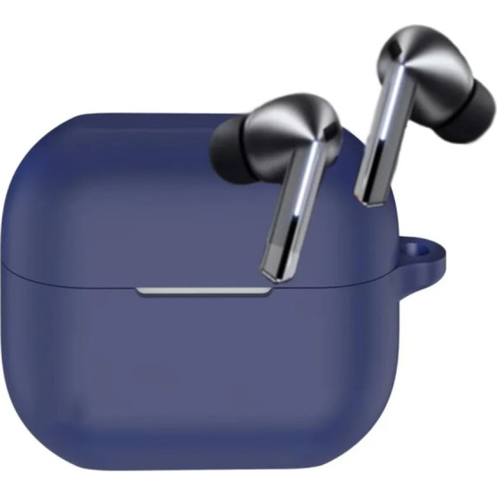 Techsuit - Silicone Case - for Samsung Galaxy Buds 3 / 3 Pro, Smooth Ultrathin Material - Navy Blue